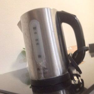 Mr. Coffee 1.7 Liter Digital Electric Kettle, Brushed Stainless Steel